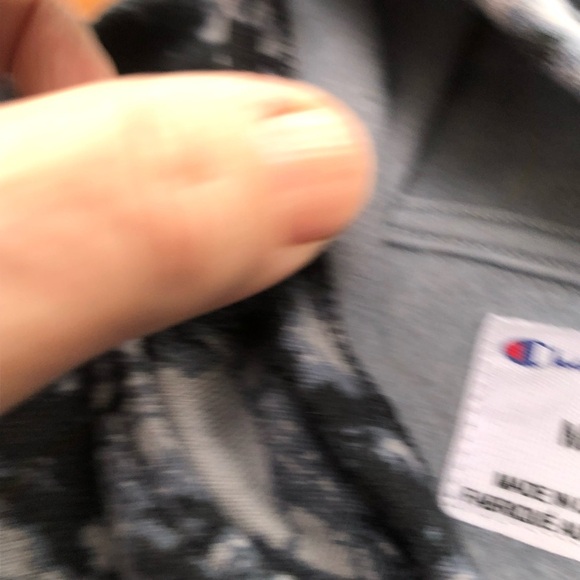 Champion Gray Camouflage Hoodie - size medium- tie-dye - gently loved - Picture 6 of 7